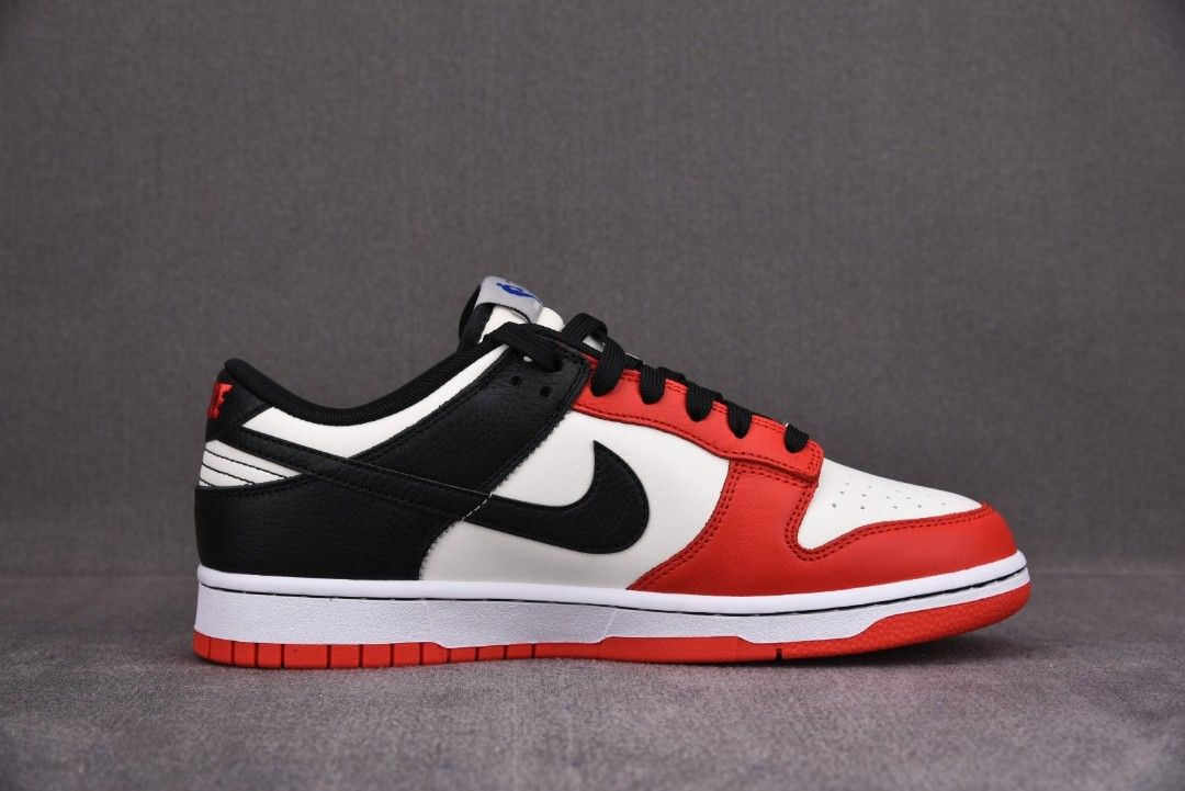 Nike Dunk Low EMB NBA 75th Anniversary Chicago, 男裝, 鞋, 波鞋- Carousell