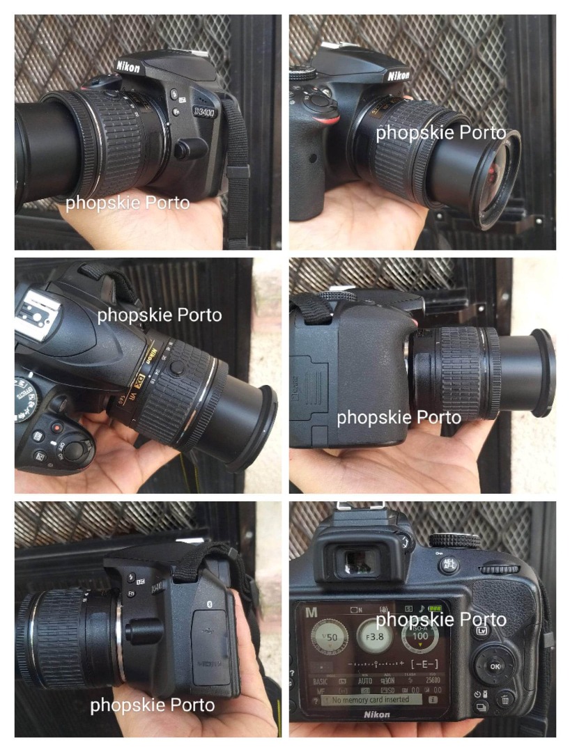 Nikon DSLR D3400 with kit lens, Photography, Cameras on Carousell