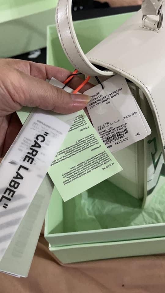 Off-White c/o Virgil Abloh Jitney Graffiti Bag in White