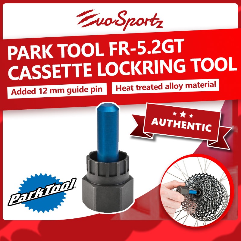 Park Tool Cassette Lockring Tool 12mm Guide FR5.2GT Thru Axle