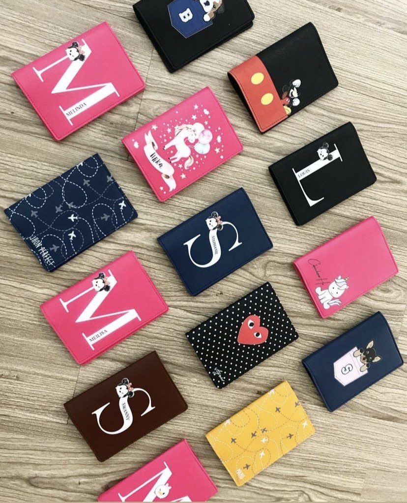 PASSPORT HOLDER CUSTOM FREE ADD NAME LOGO CHARACTER FOR PASSPORT COVER