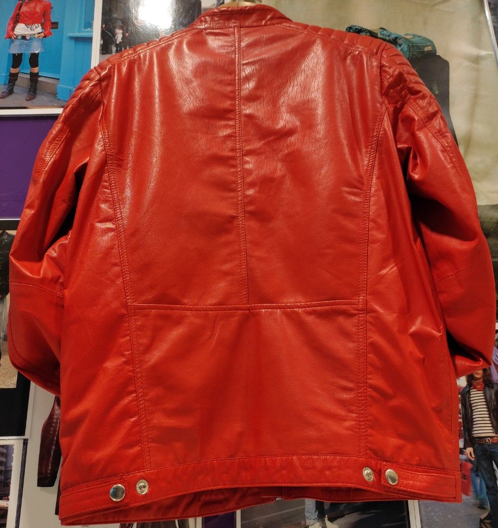 Red leather hotsell jacket cheap