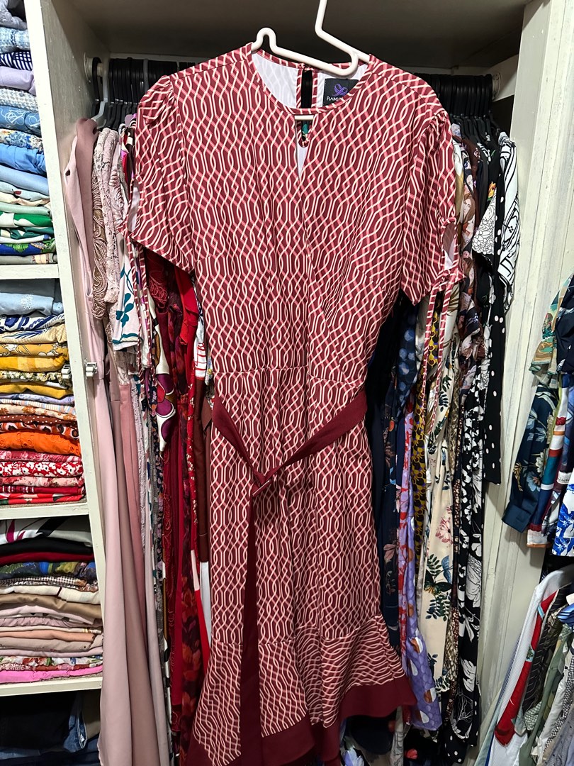 Plains and Prints Dress on Carousell