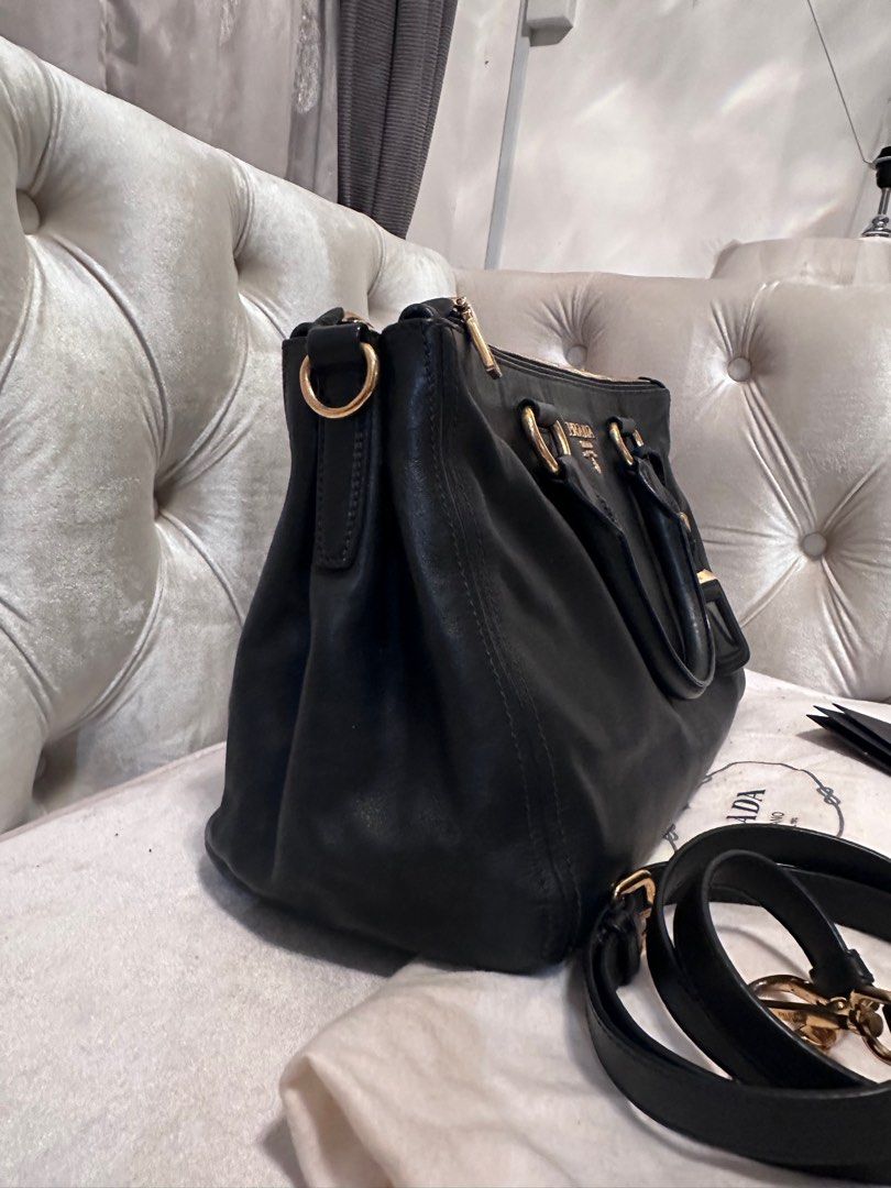 Prada Saffiano Soft Calf in Nero GHW, Luxury, Bags & Wallets on