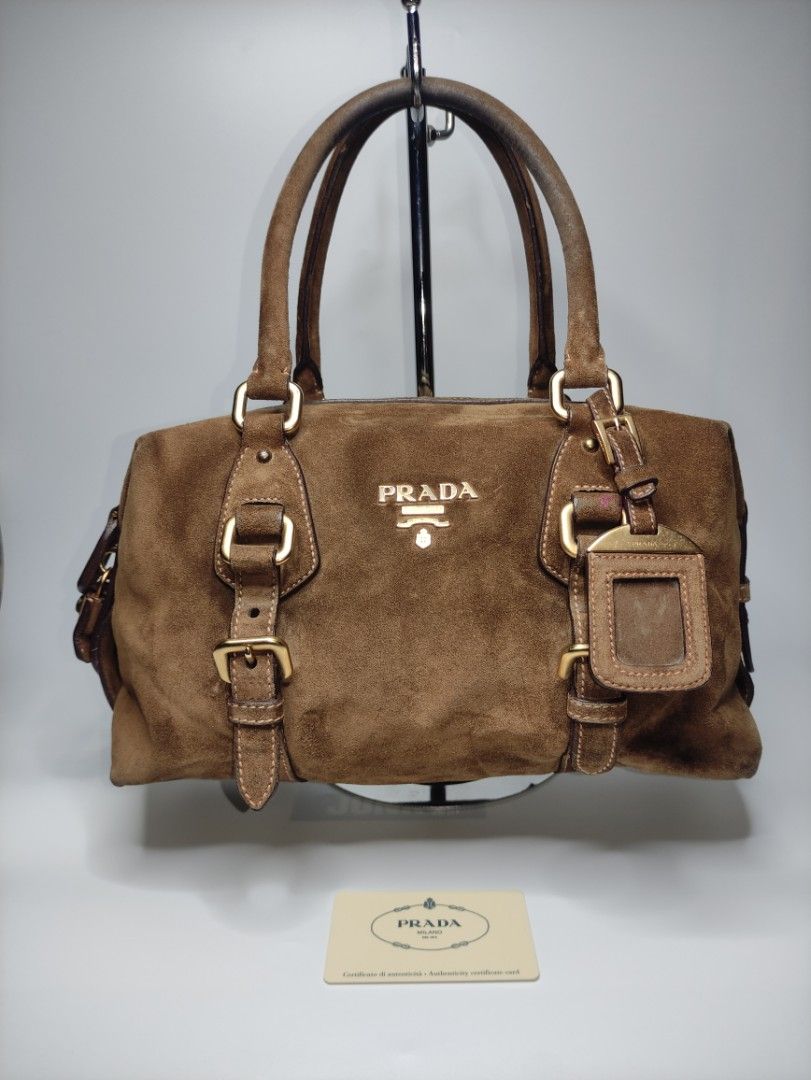 Prada scamosciato suede bag hotsell