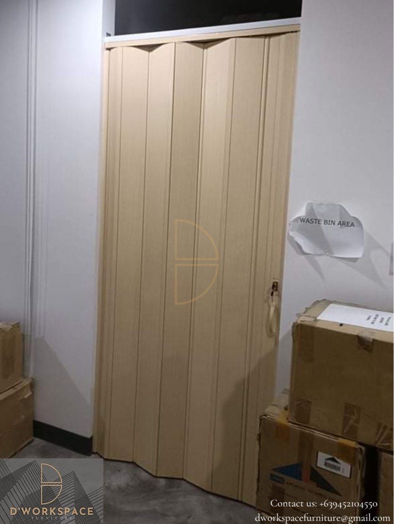PVC Accordion Folding Door, Furniture & Home Living, Security & Locks