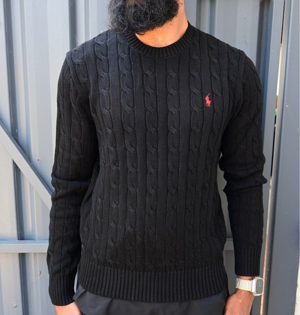Black jumper ralph lauren clearance