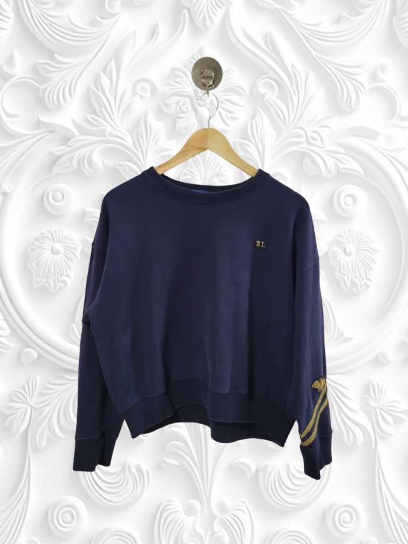 ❣️Ralph Lauren Ladies Sweatshirt Navy Blue, Women's Fashion, Coats, Jackets  and Outerwear on Carousell