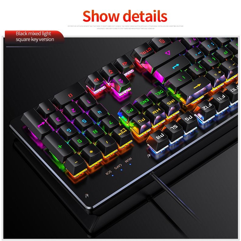 Real RGB Mechanical Keyboard Changeable Switch Gaming Keyboard RGB