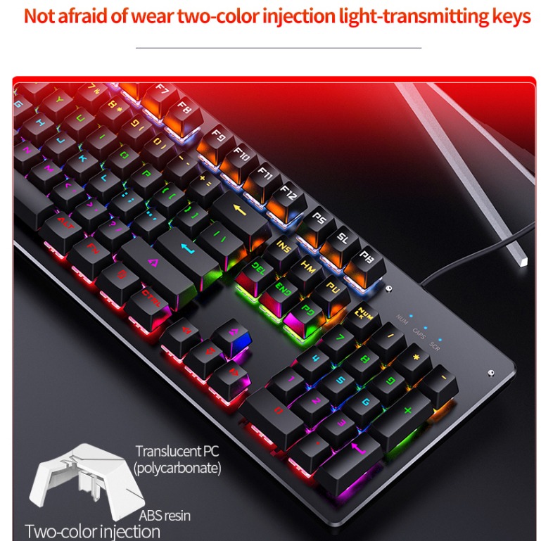 Real RGB Mechanical Keyboard Changeable Switch Gaming Keyboard RGB ...