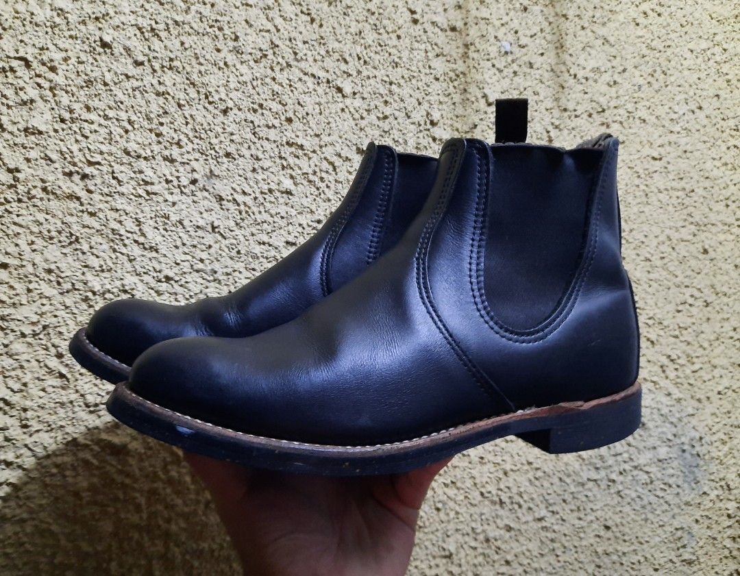 Red Wing 8200 Chelsea Boots Rancher Black Star Red on Carousell