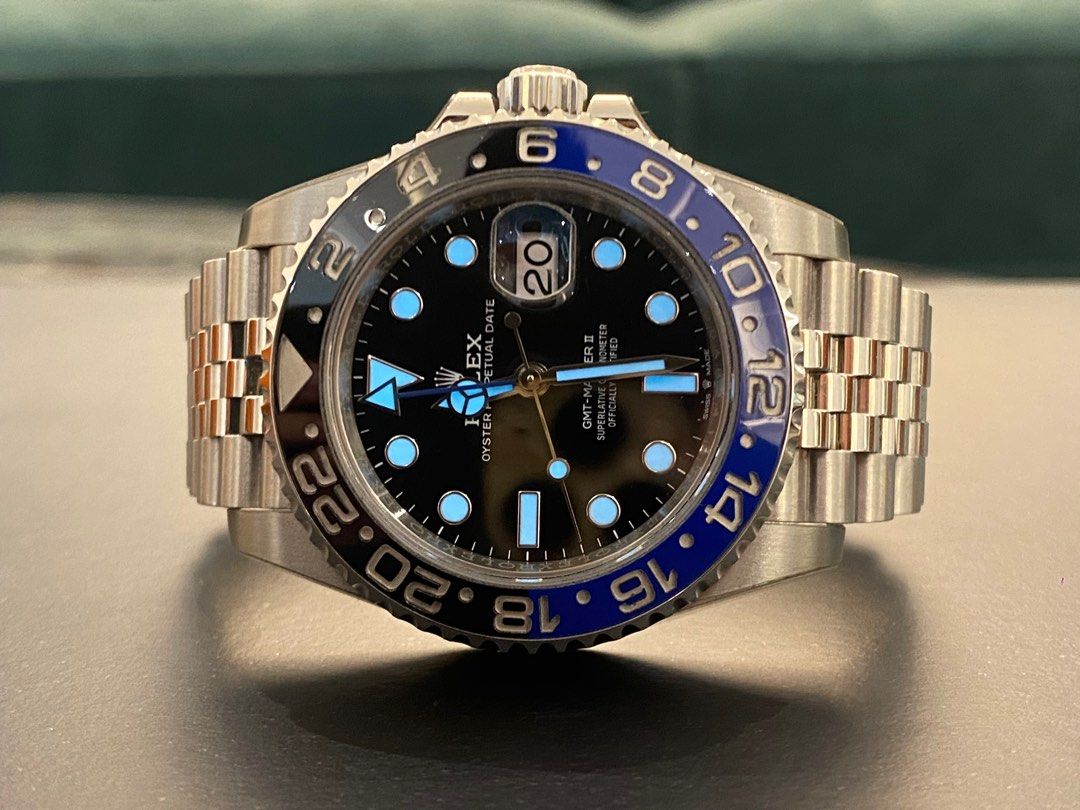 ROLEX GMT MASTER 2 126710BLNR Badgirl Jubilee Bracelet Ceramic