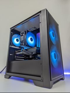 RYZEN 5 5600 + RTX 3060 TI GDDR6X Custom Computer - max out cyberpunk Minecraft fornite overwatch valorant csgo forza racing dota roblox pubg with this custom gaming pc. SG boutique pc. Preferred choice