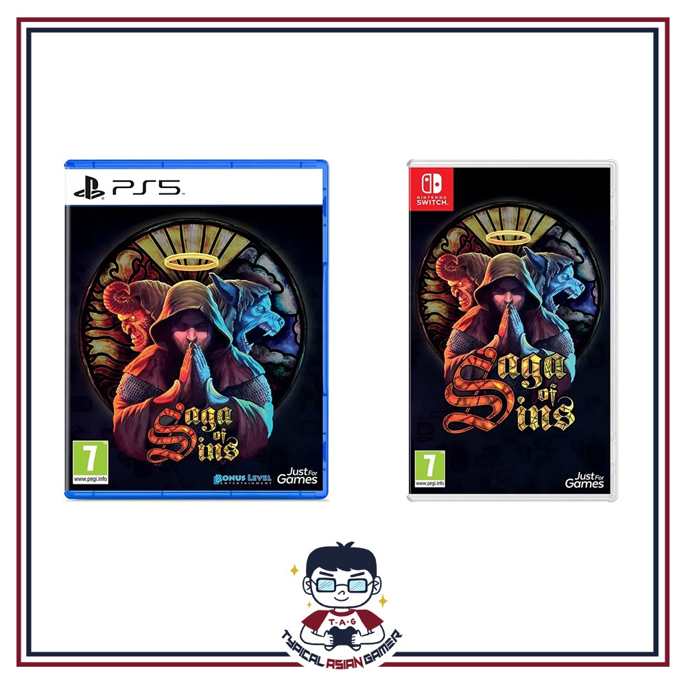 Saga Of Sins +BonusCards Switch EU Game In EN FR DE ES IT PT NEW Action Adventure
