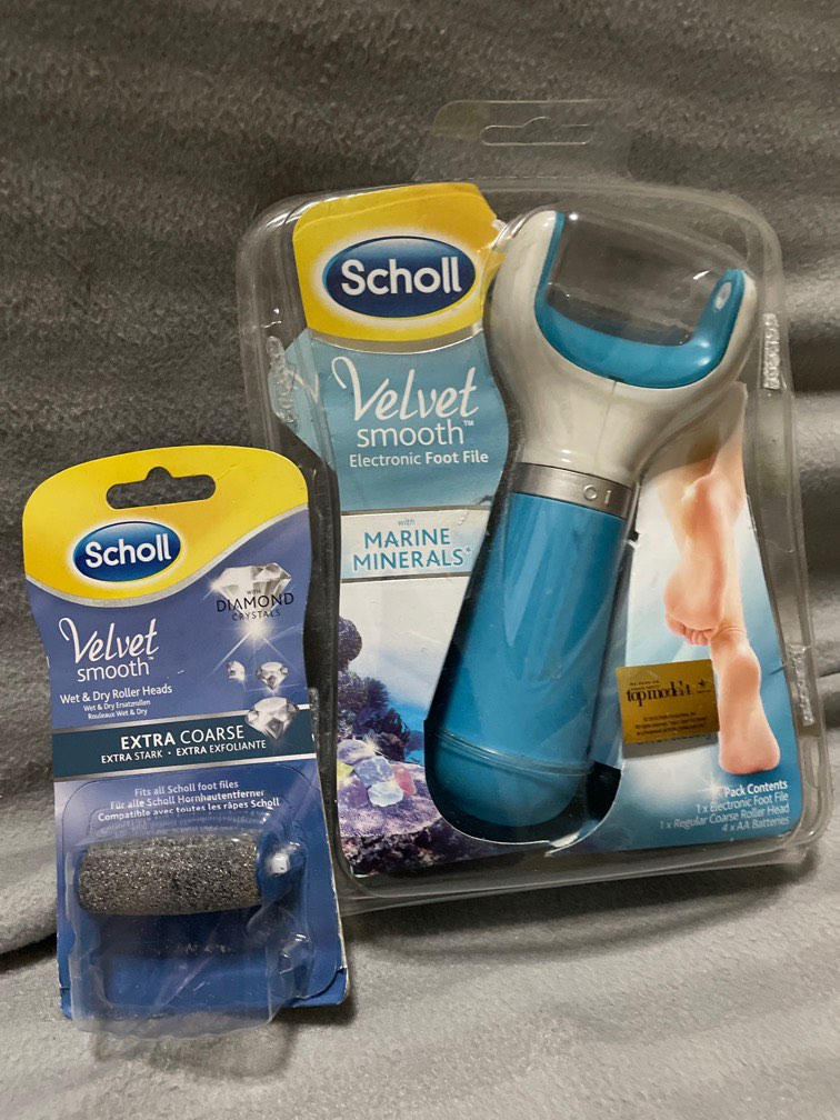 Scholl electronic foot file, Beauty & Personal Care, Foot Care on Carousell