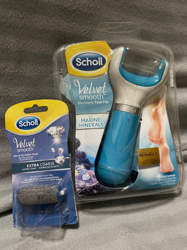 Scholl electronic foot file, Beauty & Personal Care, Foot Care on Carousell