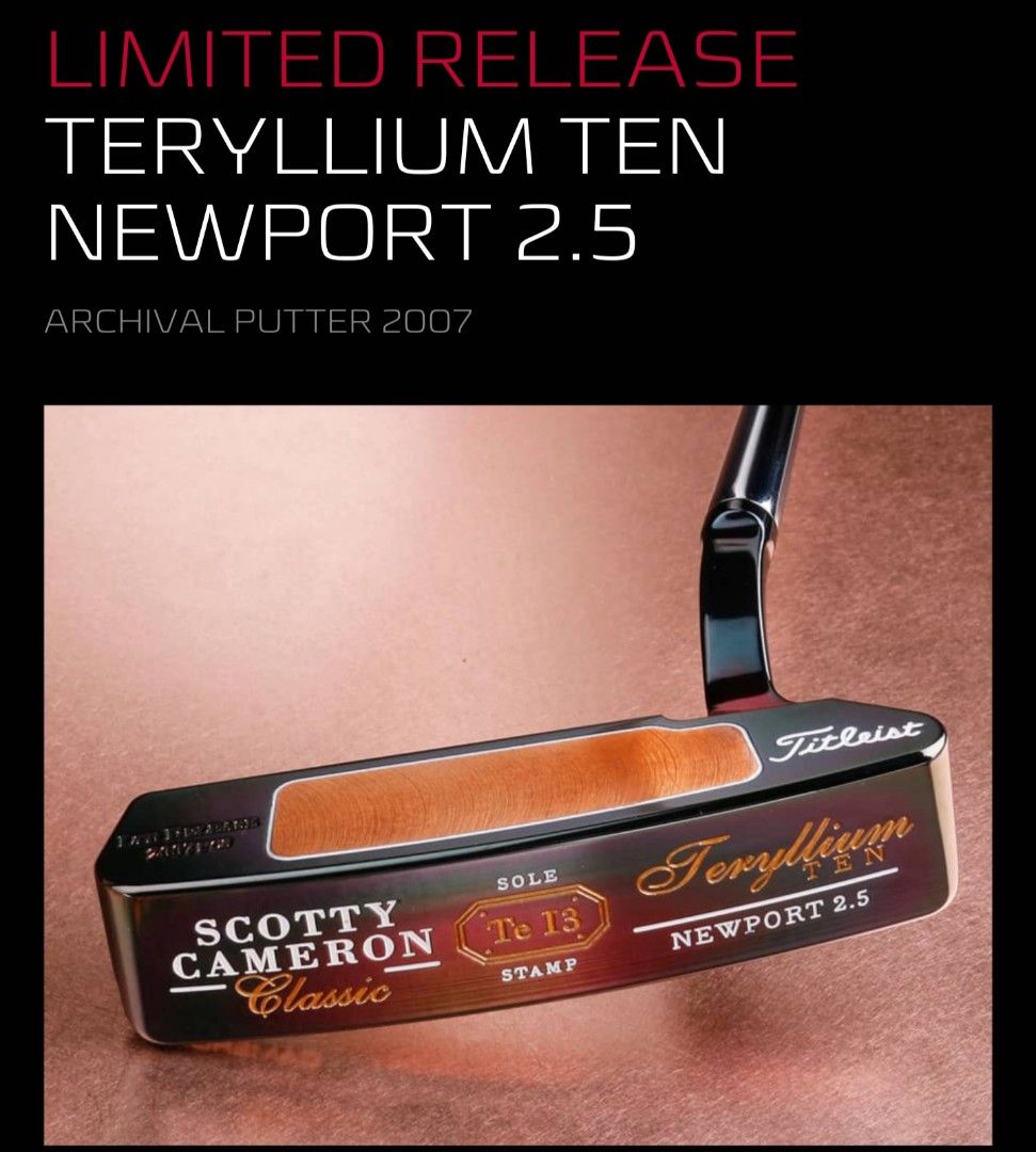 Scotty cameron limited edition putter, Sports Equipment, Sports & Games