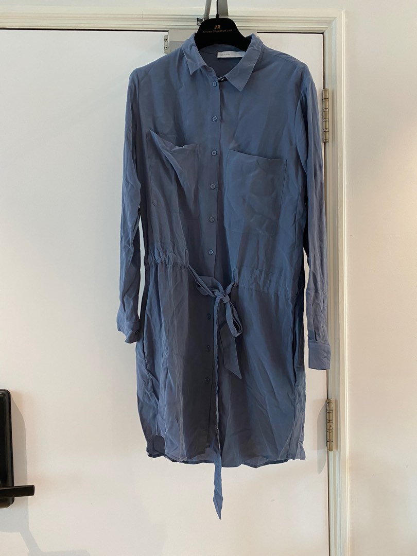 grana silk shirt dress silk shirt dress by Grana, Women's Fashion, Dresses & Sets, Dresses on  Carousell
