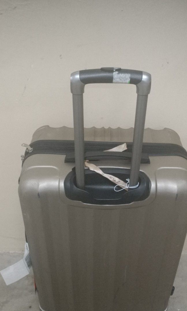 Silver luggage bag, Hobbies & Toys, Travel, Luggage on Carousell