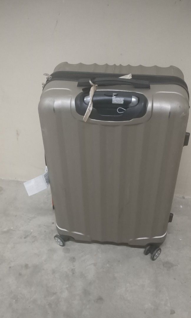 Silver luggage bag, Hobbies & Toys, Travel, Luggage on Carousell