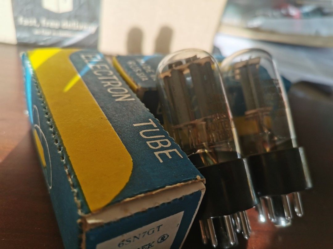 Paire De Tubes Sovtek 6SN7 GT – NOS Ouverts Jamais Utilisés