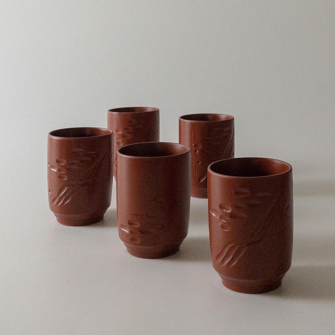 Stoneware tea cups, Furniture & Home Living, Kitchenware & Tableware