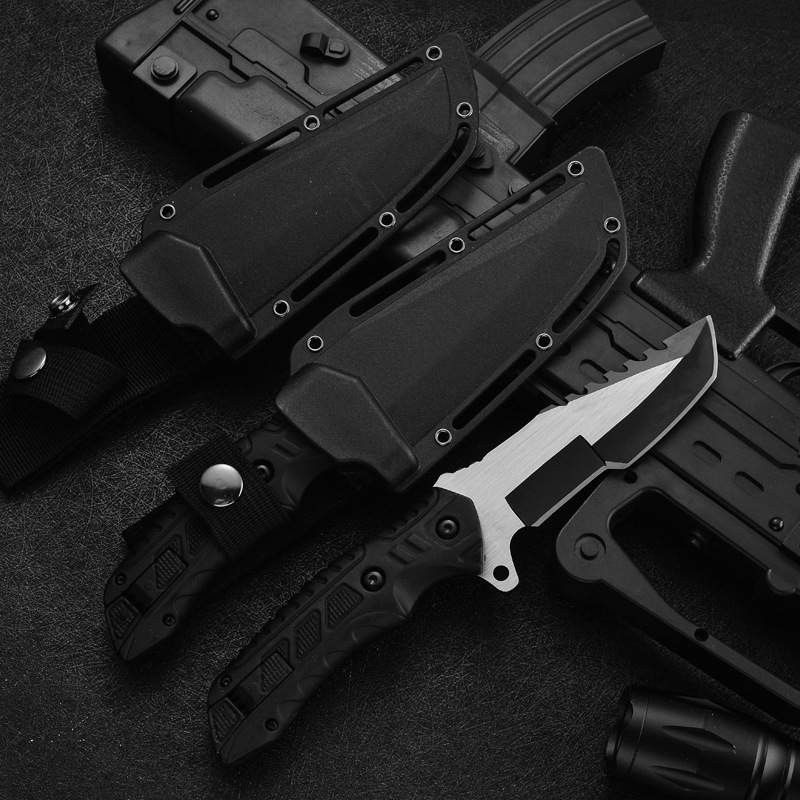 SURVIVAL FIXED BLADE TACTICAL EDC KNIFE (Category: Hiking & Camping) located in Manila. Submitted by abundance_protocol (Listing ID 1219343340, Image 3). Description: SURVIVAL FIXED BLADE TACTICAL EDC KNIFE can be used as TRACKER KNIFE for hunting, camping, martial arts training, combat/tactical use or as an EDC knife Overall length: 23cm Blade length: 11cm Blade width: 4cm Handle length: 12cm Blade thickness: 0.32cm Blade material: 3Cr13+Aluminu