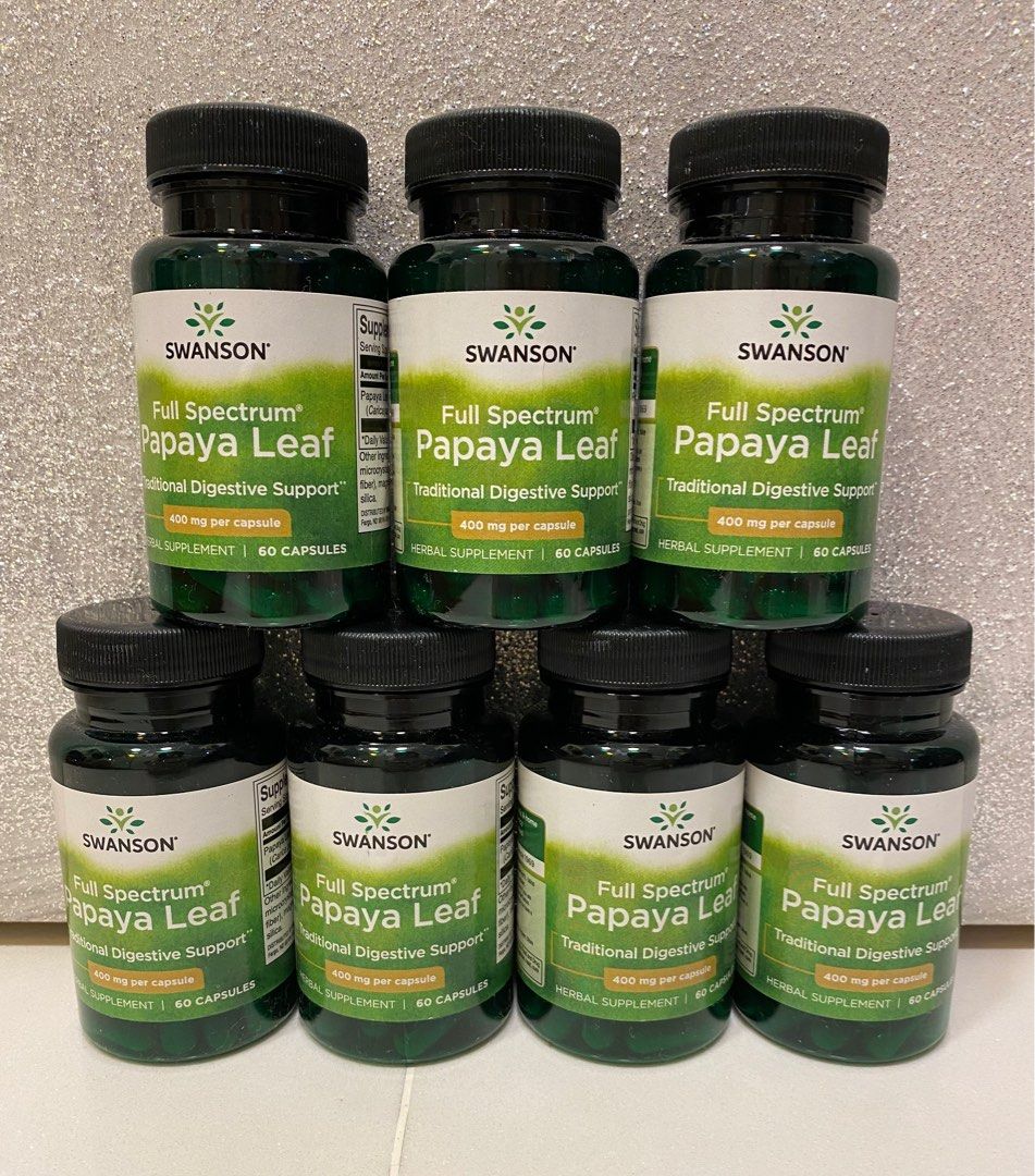 Swanson Papaya Leaf Extract Herbal Supplement (Dengue/ Cancer/ Increase