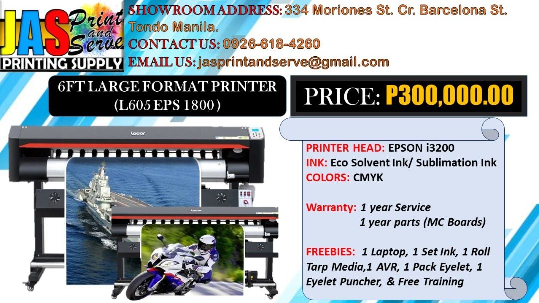 Tarpaulin 6ft Large Format 6ft Printer Machine on Carousell