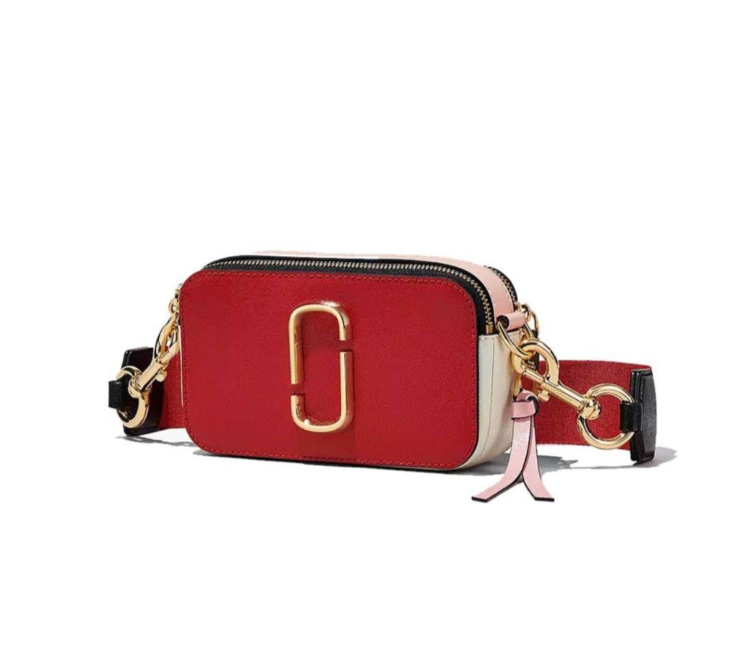 Marc Jacobs The Snapshot Americana True Red Multi Leather Camera