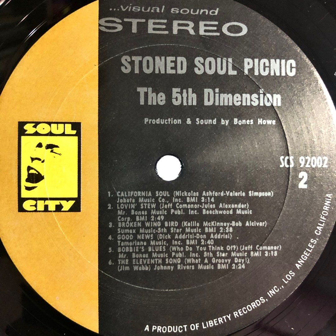 The 5th Dimension Stoned Soul Picnic (original 1968 US pressing vinyl