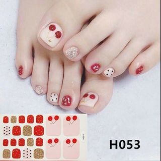 Toes Pedicure Effects Nail Art Stickers Wraps