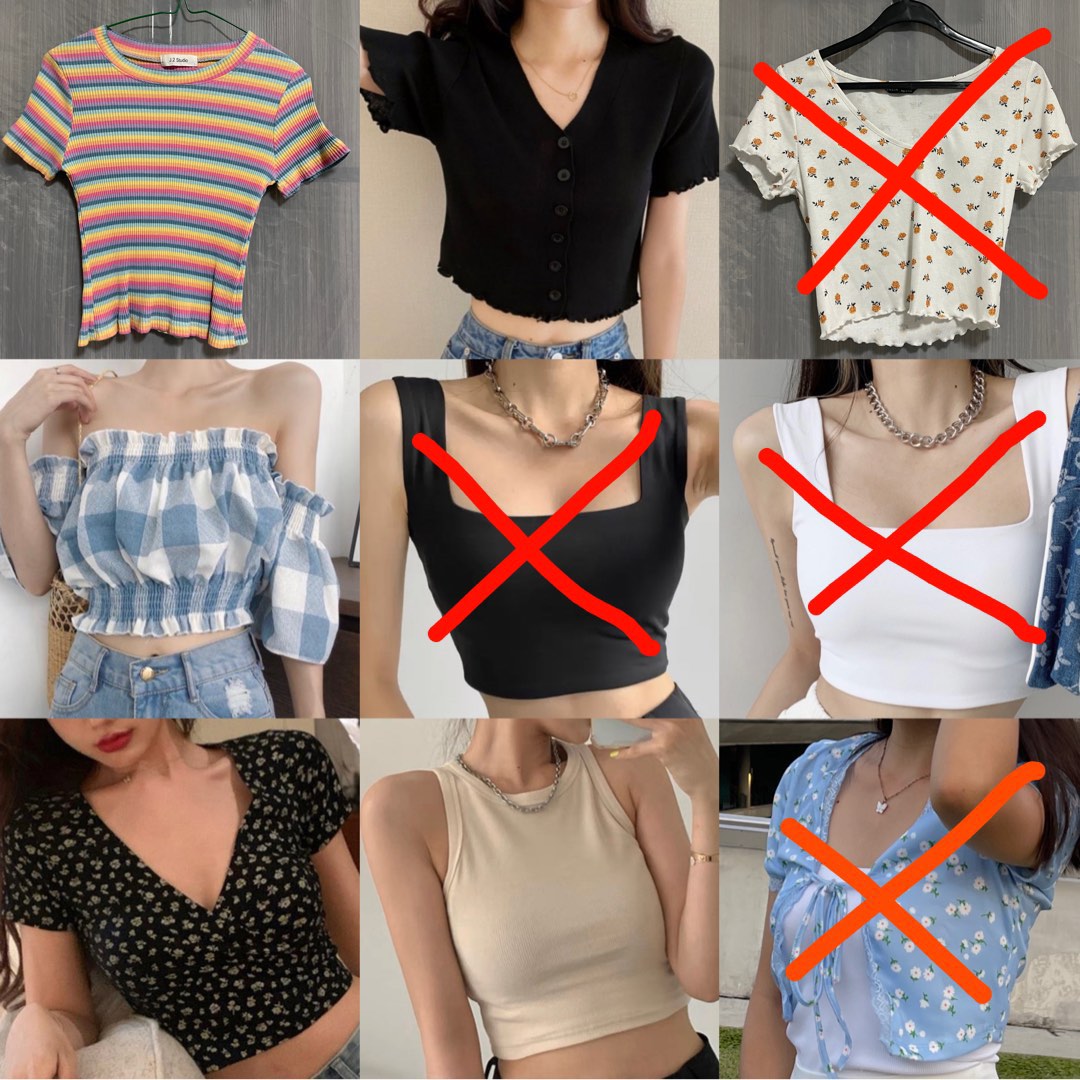 Different Types of Crop Tops, Women's Fashion, Tops, Others Tops on  Carousell