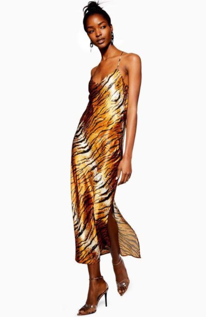 Topshop silk shop midi dress