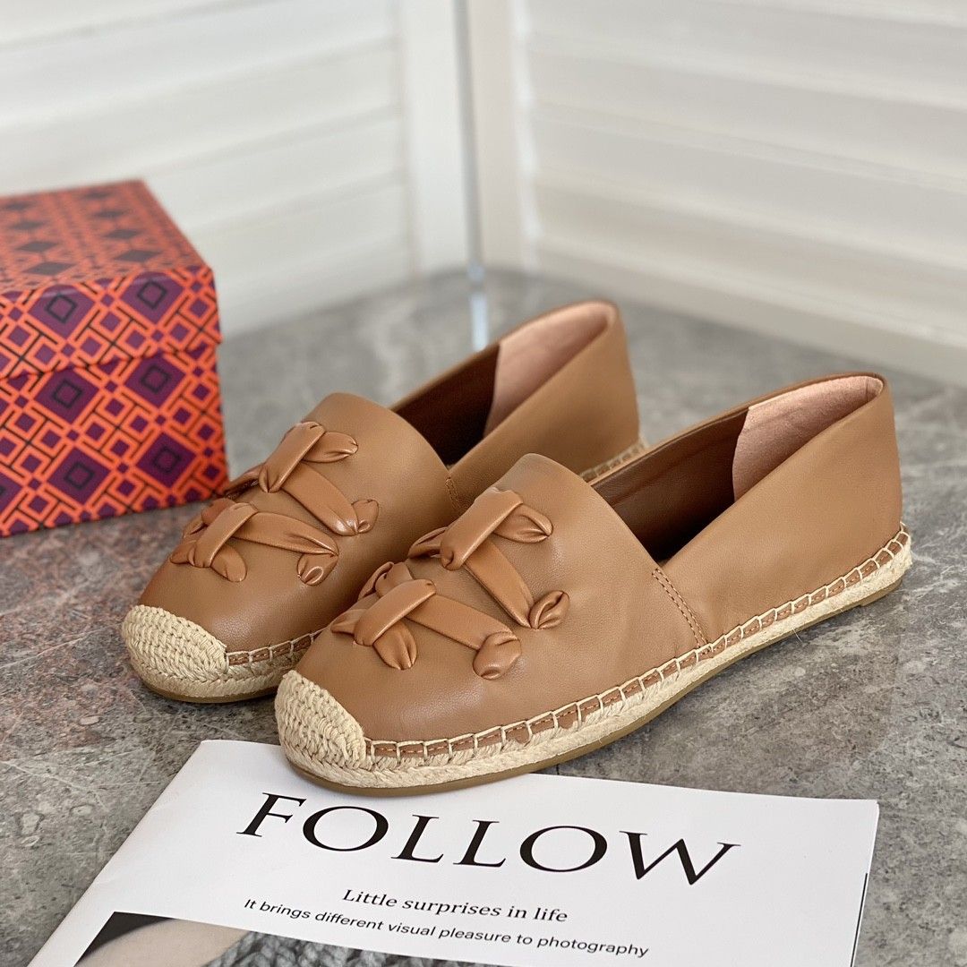 Tory burch discount leather espadrilles