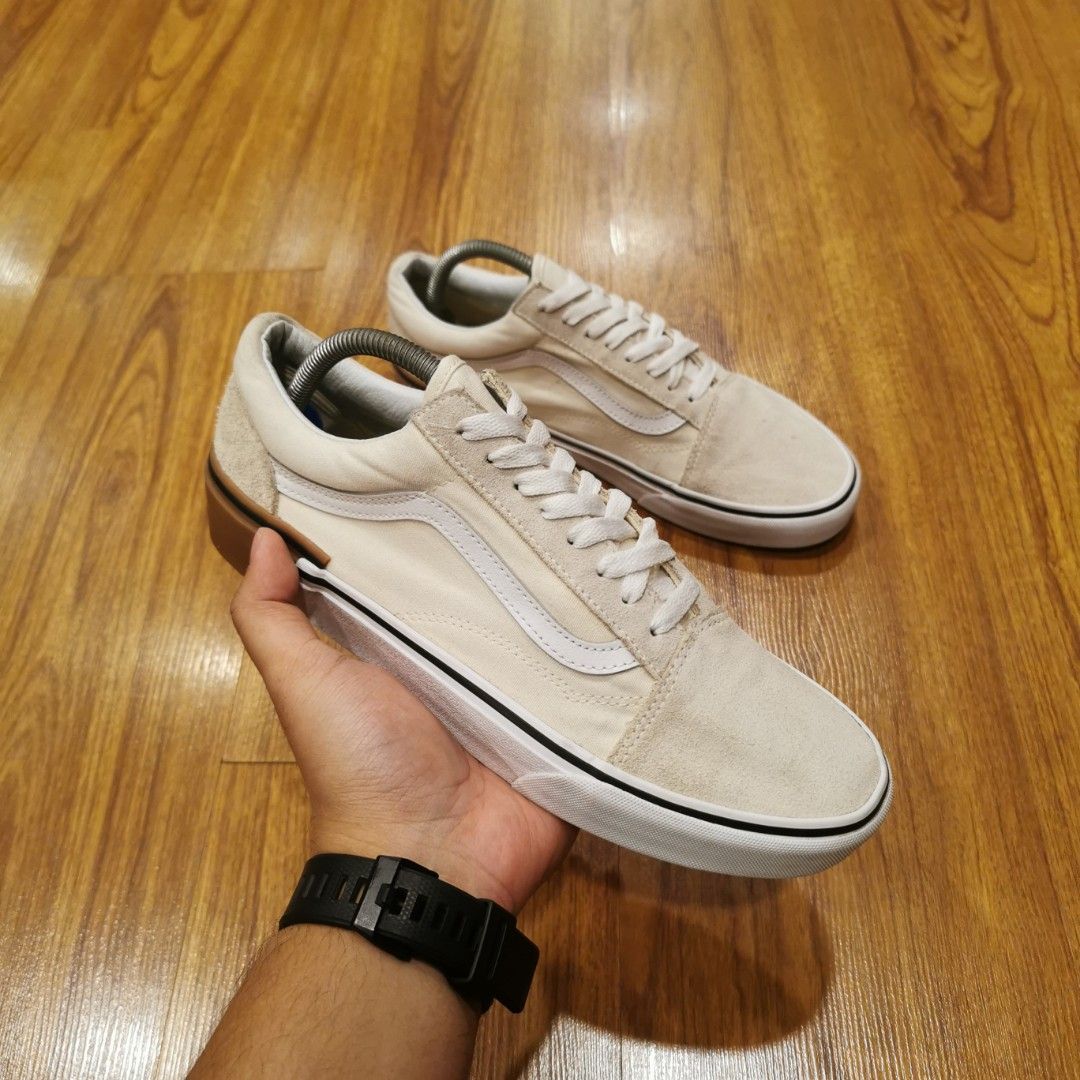 Vans old clearance skool white review