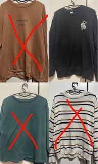 Various long sleeve tops pullover sweater