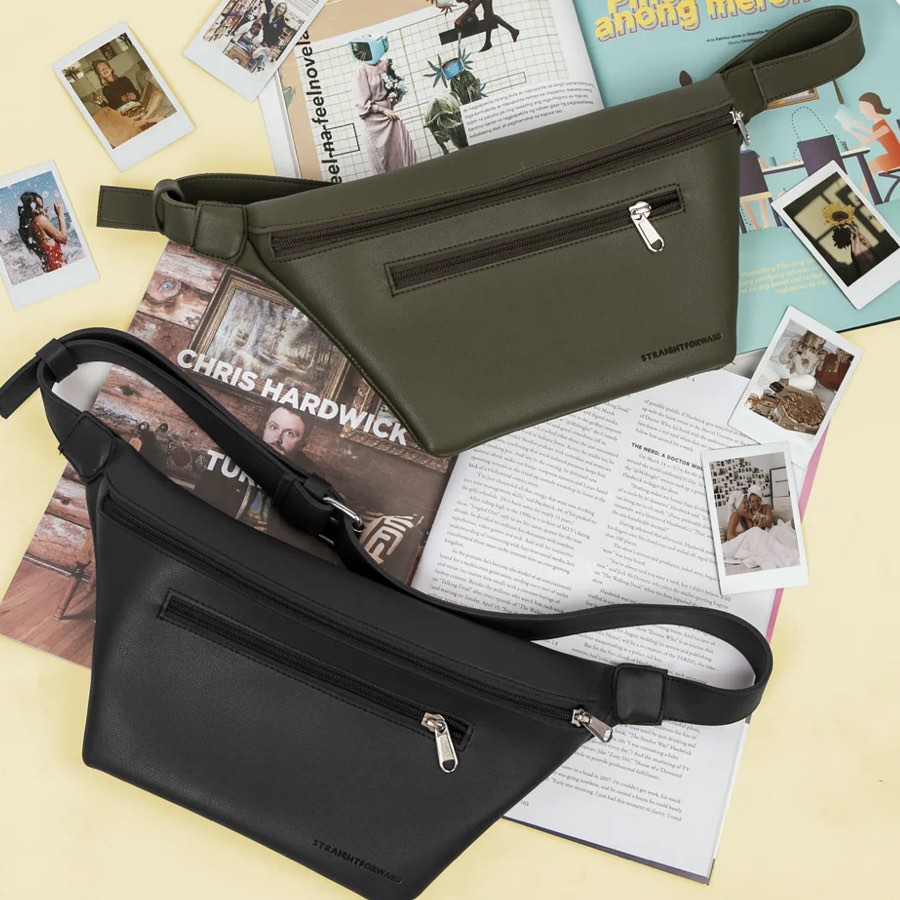 Vegan Leather Waist Bag on Carousell