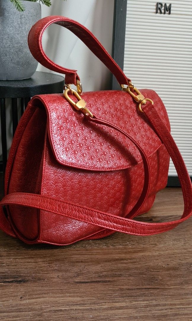 Escada red bag shop