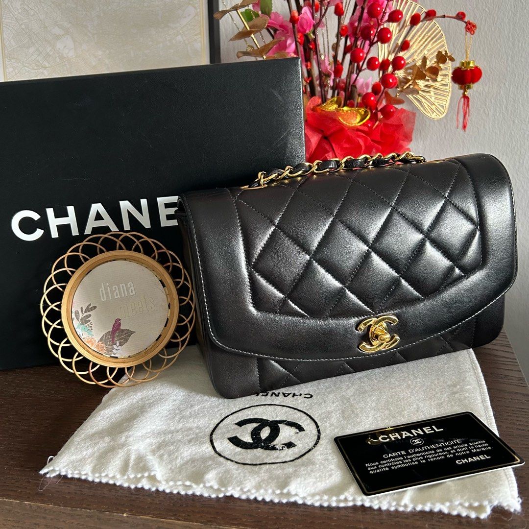 Vintage Small Chanel Diana Bag, Luxury, Bags & Wallets on Carousell