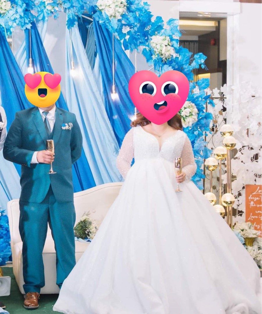 Wedding Gown for Sale (Category: Evening dresses & gowns) located in Las Pinas. Submitted by basha0713 (Listing ID 1219175533, Image 3). Description: Wedding gown for sale. Used last Feb 2023 Las Pinas Area Ideal for 5ft bride and pregnant woman(used this when i was already 6th month pregnant) Zipper and lace yung back ng gown so pwedeng iadjust according to your size Price negotioble.