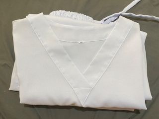 WHITE SCRUBS (Medium) - Katrina Cloth