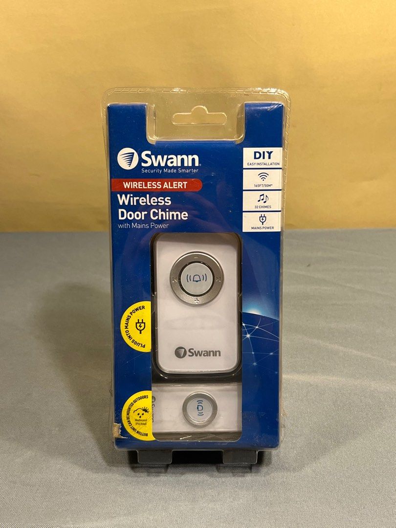 Wireless Door Chime (Category: Peephole Viewers & Doorbells) located in Quezon City. Submitted by lucas_luxuries (Listing ID 1219329911, Image 1). Description: Product Descriptions:- A stylish door chime to suit any home decor. Simply plug unto a power sockets for easy use.- Push the doorbell & hear a melodic door chime - with 32 chimes to choose from.- Adjust the volume level to suit your needs- Backlit design lights up when someones pushes the 