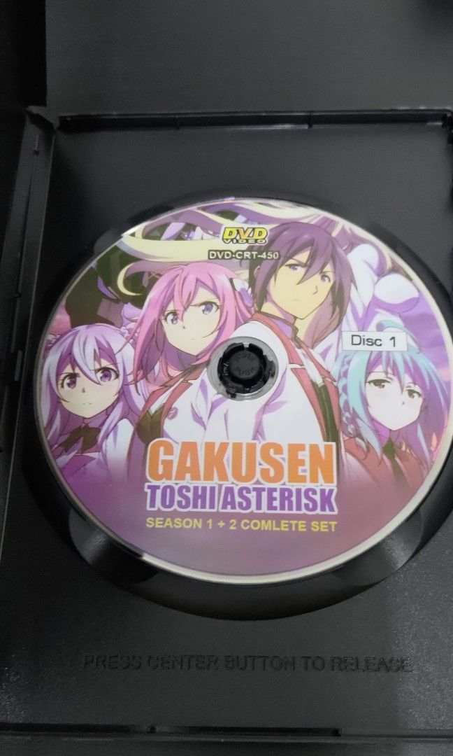 Dvd Gakusen Toshi Asterisk Legendado 2 Temporadas