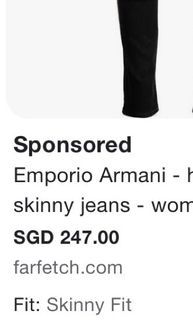 Y2k vintage black Armani exchange designer jeans