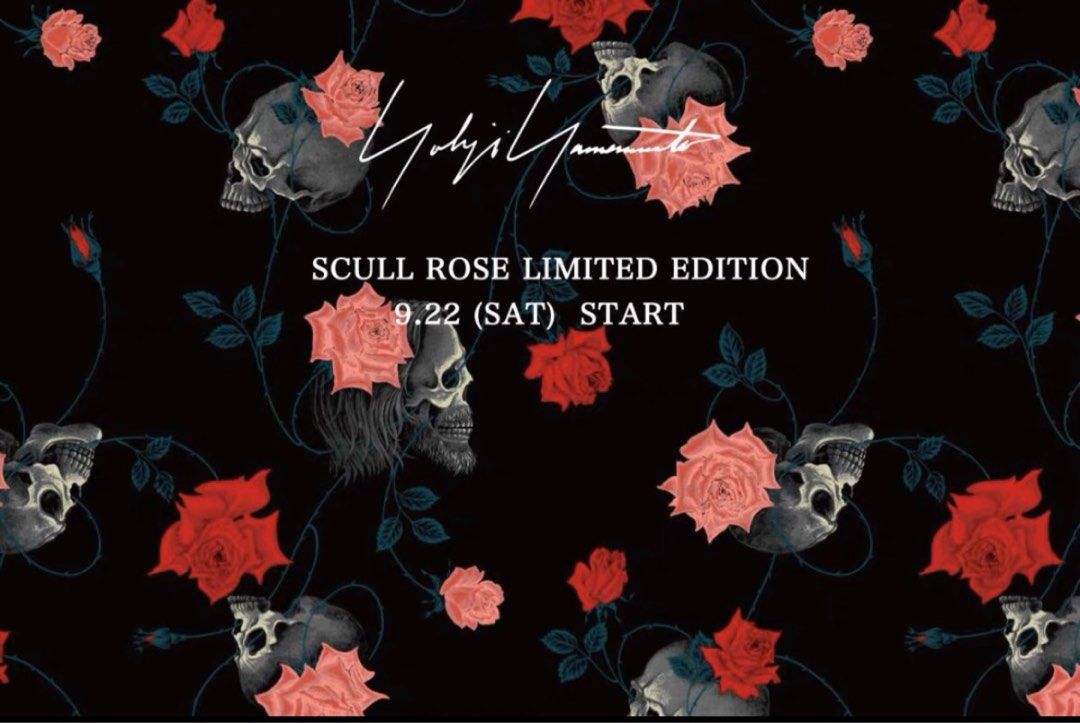 Yohji Yamamoto Black Scandal 19ss Skull Rose silk Jacket