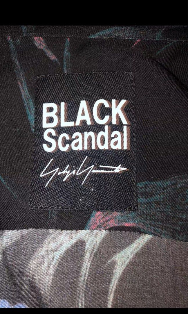 Yohji Yamamoto Black Scandal 19ss Skull Rose silk Jacket