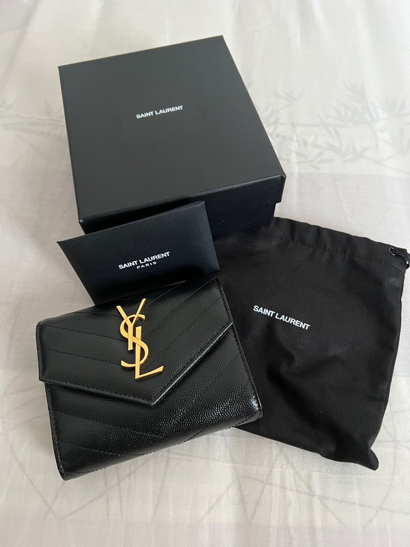 YSL compact trifold wallet on Carousell