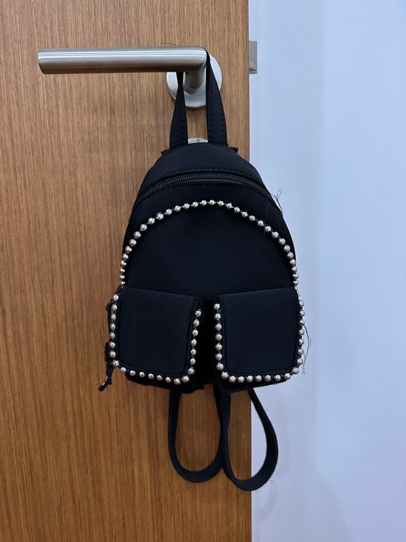 Zara Mini black backpack, Women's Fashion, Bags & Wallets, Backpacks on