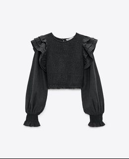 Zara puff cropped